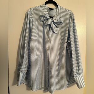 Who What Wear Striped Button Down